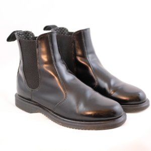 Dr. Martens Flora Leather Ankle Boot Black 6